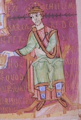 황제 하인리히 2세, 밤베르크 주립 도서관 소장, 욥에 대한 성 그레고리오의 도덕론 필사본에서