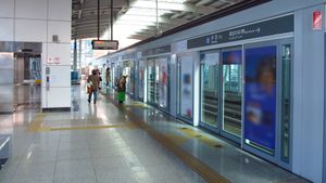 하행 승강장 (2018년 3월)