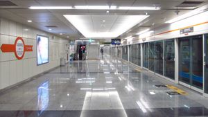 2018년 4월 상행 승강장