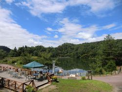 로그하우스에서 바라보는 오오히라제방