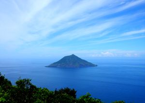 하치조후지에서 바라본 하치조코지마