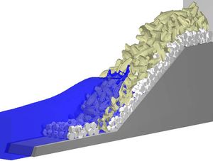 3개 모두 3차원 수치 해석 시뮬레이션 (MEDUS 2009)
