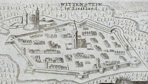 1632년 이전에 제작된 파이데의 전경