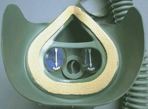 군 조종사 마스크 내부: 얼굴 밀봉, 안면부, 흡입 밸브