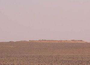 모래 장벽의 일부