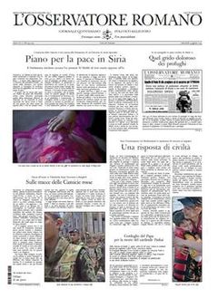 로세르바토레 로마노 표지 (2015년 8월 19일)