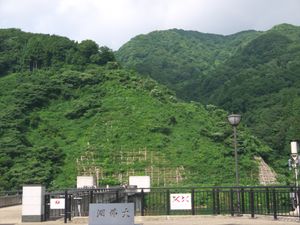 대불호(大佛湖)에서 본 대불사산(大佛寺山)