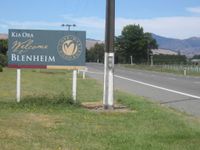 "Kia Ora Welcome to Blenheim"