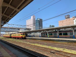 가시와자키역 승강장 (2020년 4월)