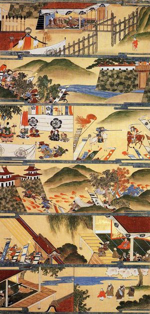 이시야마 전투 그림 두루마리 제1폭 (세이소지 소장)