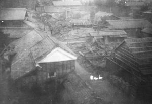 메이지 촌 이즈미 혼도리의 피해 상황