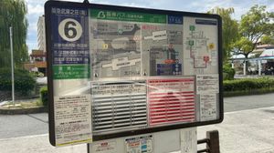 6번 승강장 대형 안내판