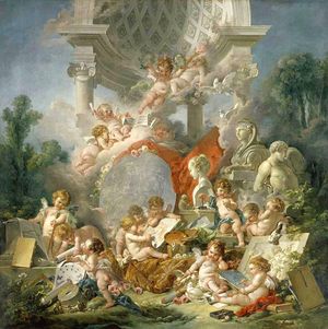 프랑수아 부셰(François Boucher)의 예술의 천재들(Les Génies des Arts), 앙제 미술관
