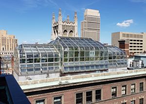 연구에 사용되는 버나드 칼리지의 아서 로스 온실