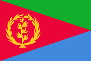 1993년부터 1995년까지 사용된 에리트레아의 국기 (2:3 비율)