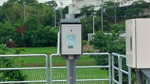 홋케구치역에 설치된 표권지령폐색용 IC 카드 리더