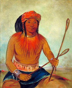 Tullockchishko(돌의 즙을 마시는 사람)는 1834년 촉토 스틱볼의 최고 선수였다.