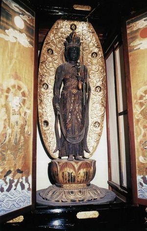 목조 십일면 관음 입상