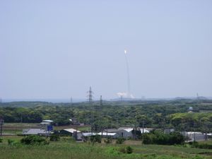 나카타네정 노마에서 촬영한 H2A24호기