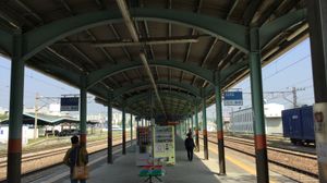 구 원주역 승강장 전경