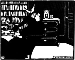 펠릭스 발로통, La raison probante (설득력 있는 이유), Intimités 시리즈의 목판화 (1898년)