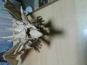 부절 정방형 일매접기로 만든 엔시언트 드래곤