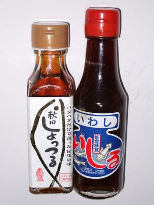 일본 어간장 숏추루와 이시루