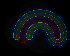 6개의 집합 벤 다이어그램