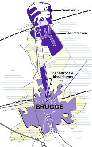 제브뤼헤 항구 지도