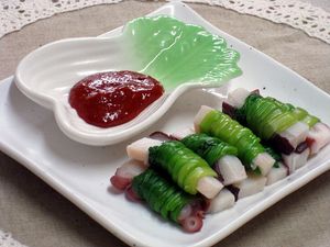 미나리오징어강회 (미나리, 오징어, 초장)