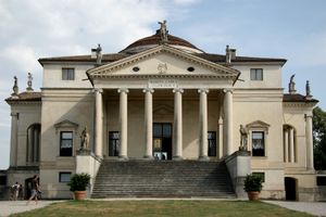 르네상스 빌라 카프라 "라 로톤다"의 주랑 현관 (비첸차, 베네토, 이탈리아)