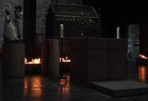 독일, 16세기. 성 안나의 성물함, 뒤렌 안나 교회, 성 안나의 두상이 있는 곳