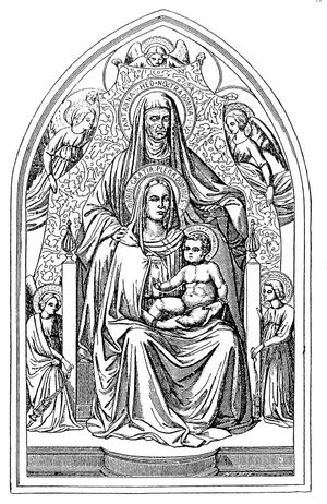 아기 예수와 함께 있는 성 안나 (Die Heilige Anna), 오토 비츠나우, 1883