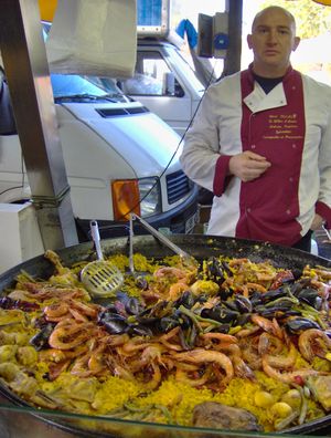 빠에야, 모르간 광장 시장