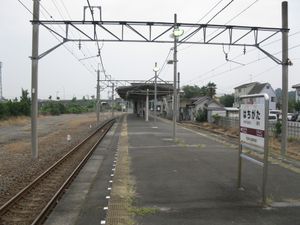 2009년 8월, 승강장에서 동쪽을 바라본 모습