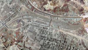 1950년의 오후나역 항공 사진