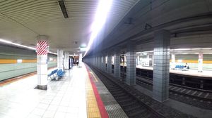 2019년 10월 역 플랫폼 모습