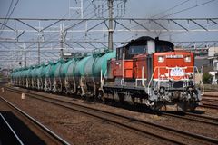 아이치 기관구 소속 DD51 1801, 작별 헤드 마크 게재 (2021년 3월 10일 키요스역)