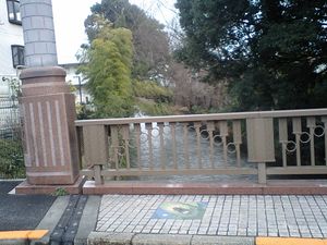 이쓰카이치 가도 우시하마교에서 본 다마가와 상하수도.