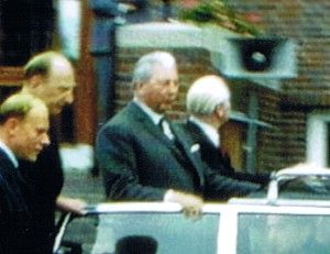 니더작센주에서 유세 중인 키징거 총리(CDU)