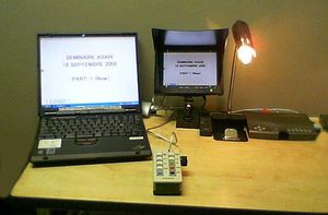 텔레프롬프터의 컨트롤러