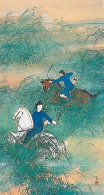 히라후쿠 햐쿠스이 『사냥』 1920년