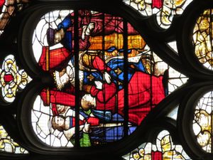 생-조세프 예배당 창문의 세부 묘사