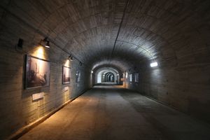 오쓰섬의 어뢰 실험장으로 이어지는 터널