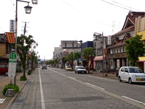 니가타 교통 관광 버스 "고센역 앞" 정류장