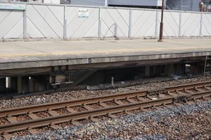 구 홈으로 이어지던 계단의 흔적