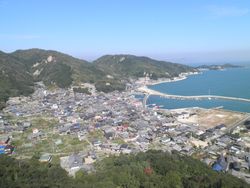 가사오카 제도 최대의 섬인 키타기지마의 오우라 집락