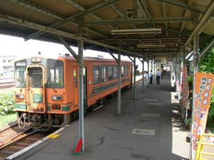 쓰가루 철도선 승강장