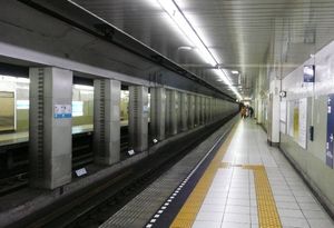 리뉴얼 전의 승강장 (2010년 1월)