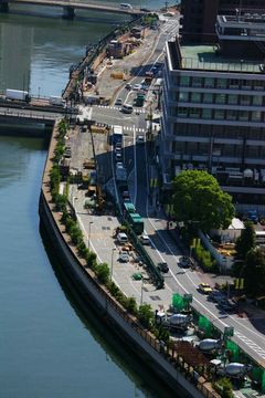 나카노시마역 부근 공사 현장 (2007년 6월 23일)